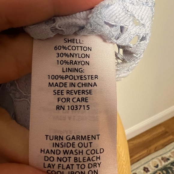 Nanette Lepore lace peplum blouse with nude lining size XS - Picture 8 of 8